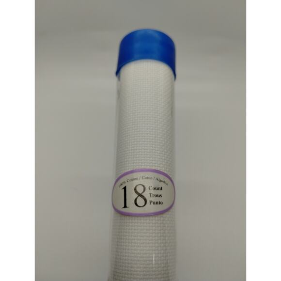 White AidaCloth / Charles Craft 18 Count 15x18 One Piece - 100% COTTON - New - Picture 5 of 5